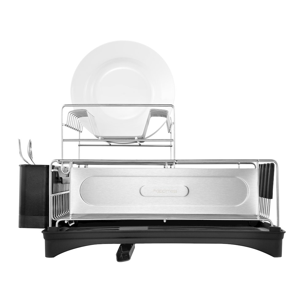 Compact 2-Tier Fingerprint-Proof Stainless Steel Dish Drying Rack. Picture 15