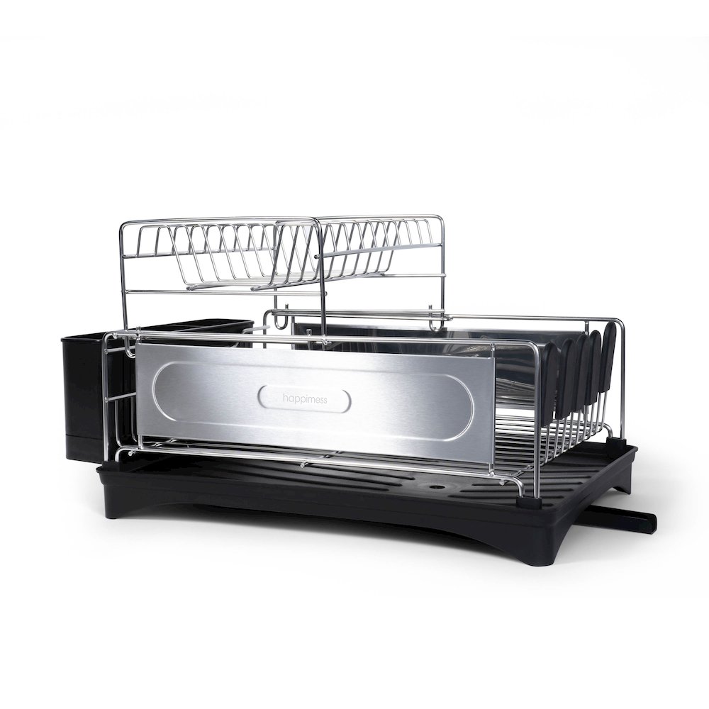 Compact 2-Tier Fingerprint-Proof Stainless Steel Dish Drying Rack. Picture 3