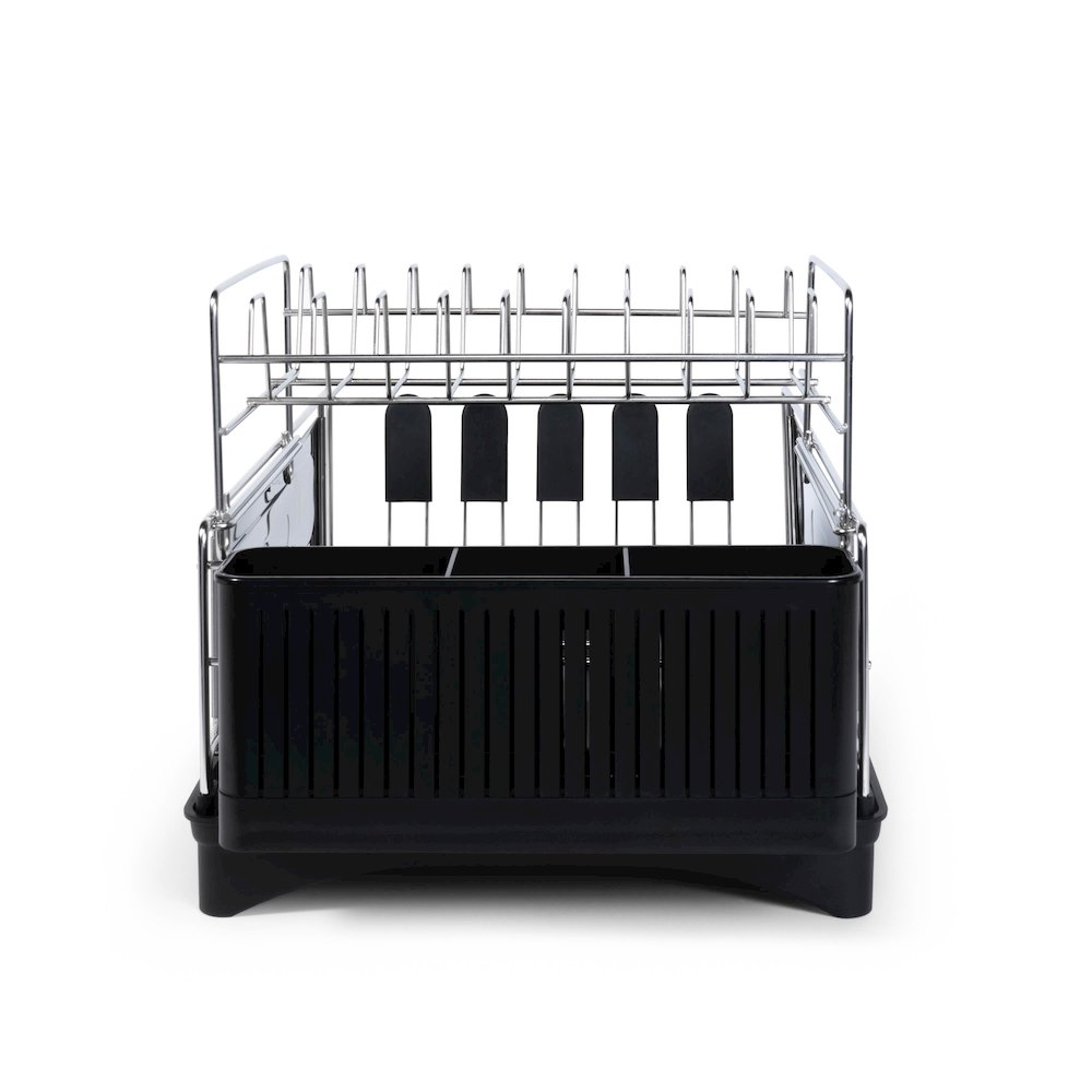 Compact 2-Tier Fingerprint-Proof Stainless Steel Dish Drying Rack. Picture 5