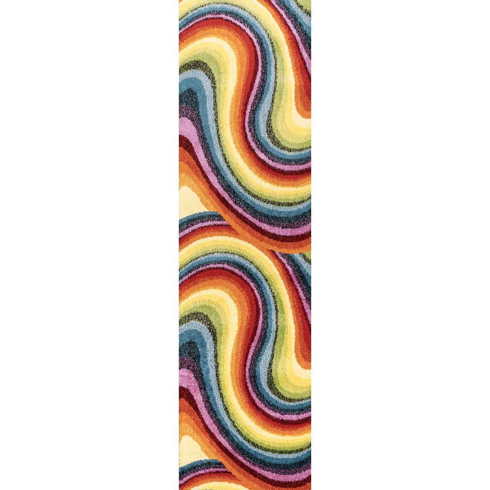 Flow Abstract Swirl Area Rug. Picture 1
