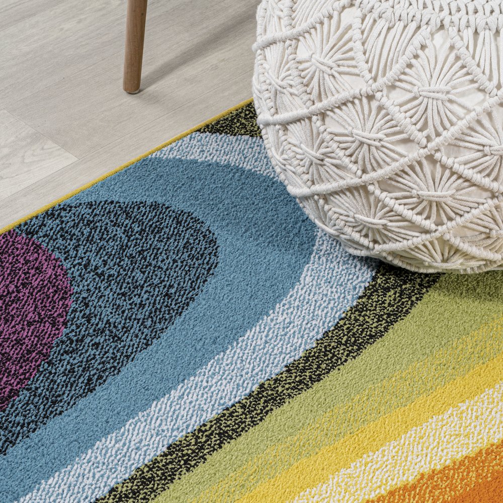 Flow Abstract Swirl Area Rug. Picture 4