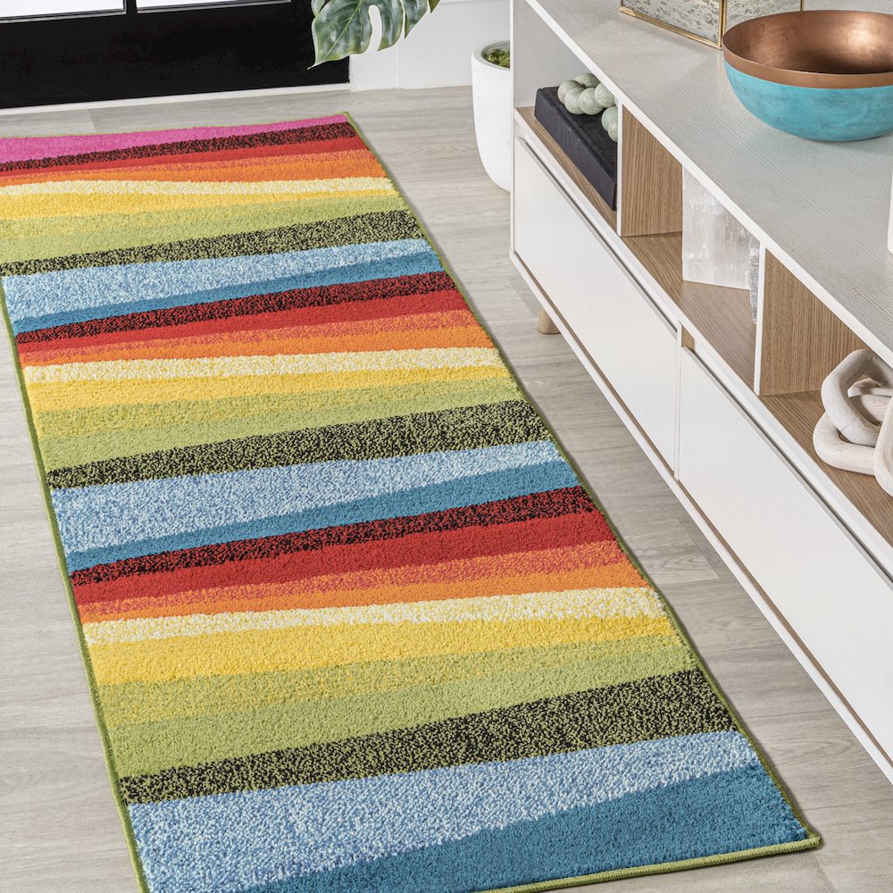 Prism Geometric Striped Area Rug. Picture 2