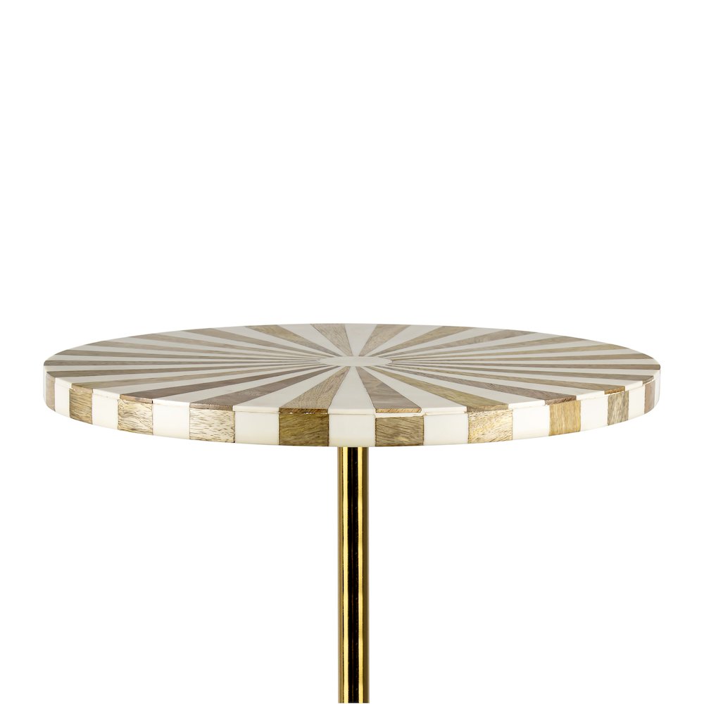 Calix 23.5" Minimalist Round Pedestal End Table. Picture 3