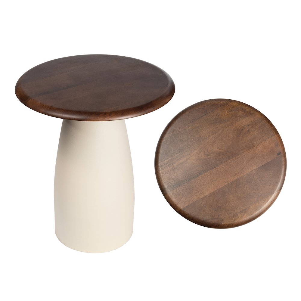 Otto 18" Modern Round End Table. Picture 1