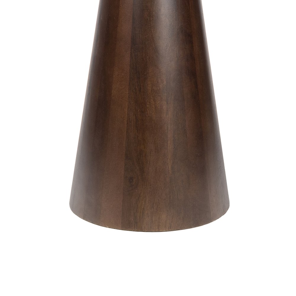 Kaito 18" Modern Round White Marble End Table. Picture 5