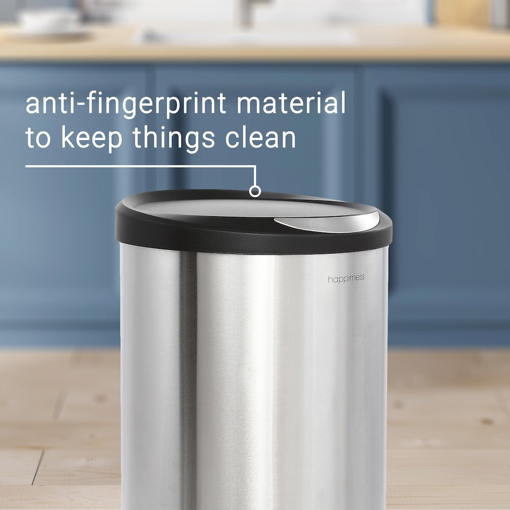 Oscar Round Step-Open Trash Can With Mini Trash Can. Picture 12