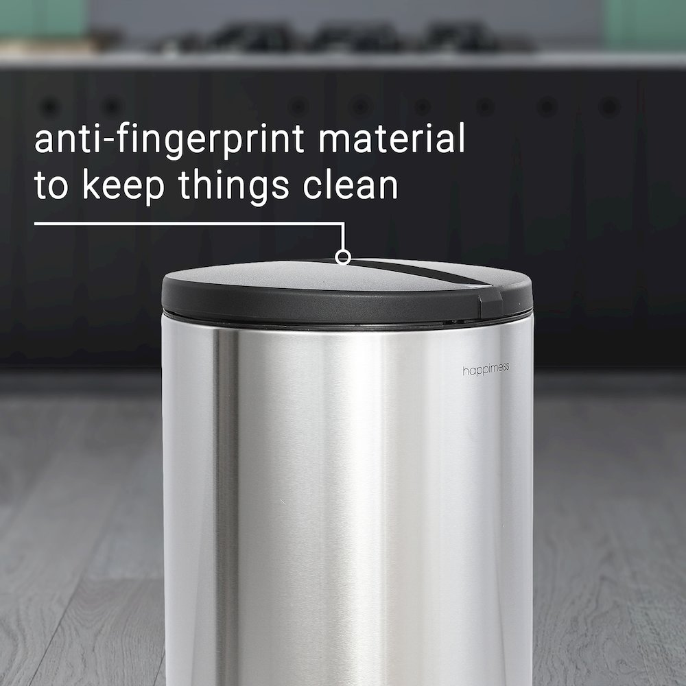 Oscar Round Step-Open Trash Can With Mini Trash Can. Picture 12