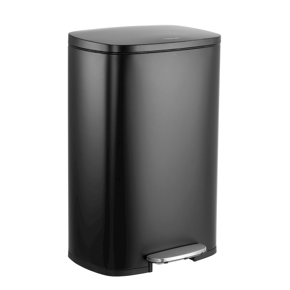 Connor Rectangular Trash Can With Soft-Close Lid And Mini Trash Can. Picture 5