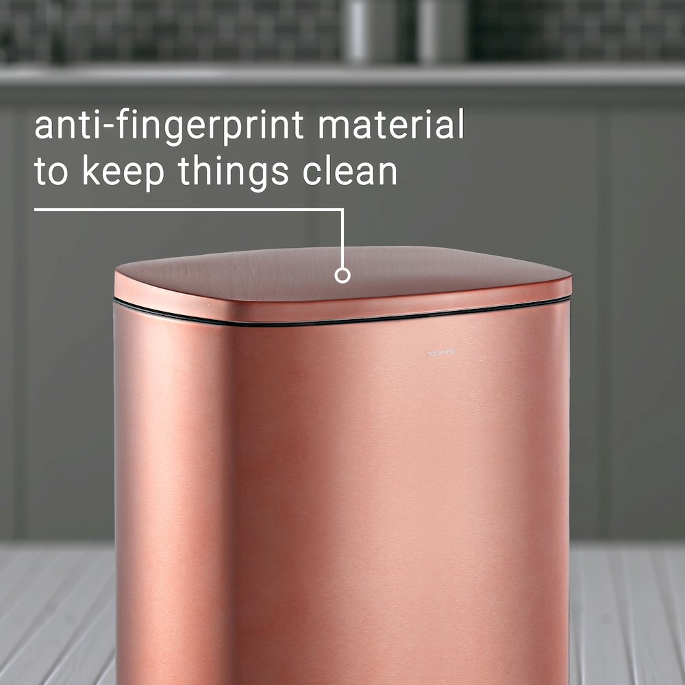 Connor Rectangular Trash Can With Soft-Close Lid And Mini Trash Can. Picture 11
