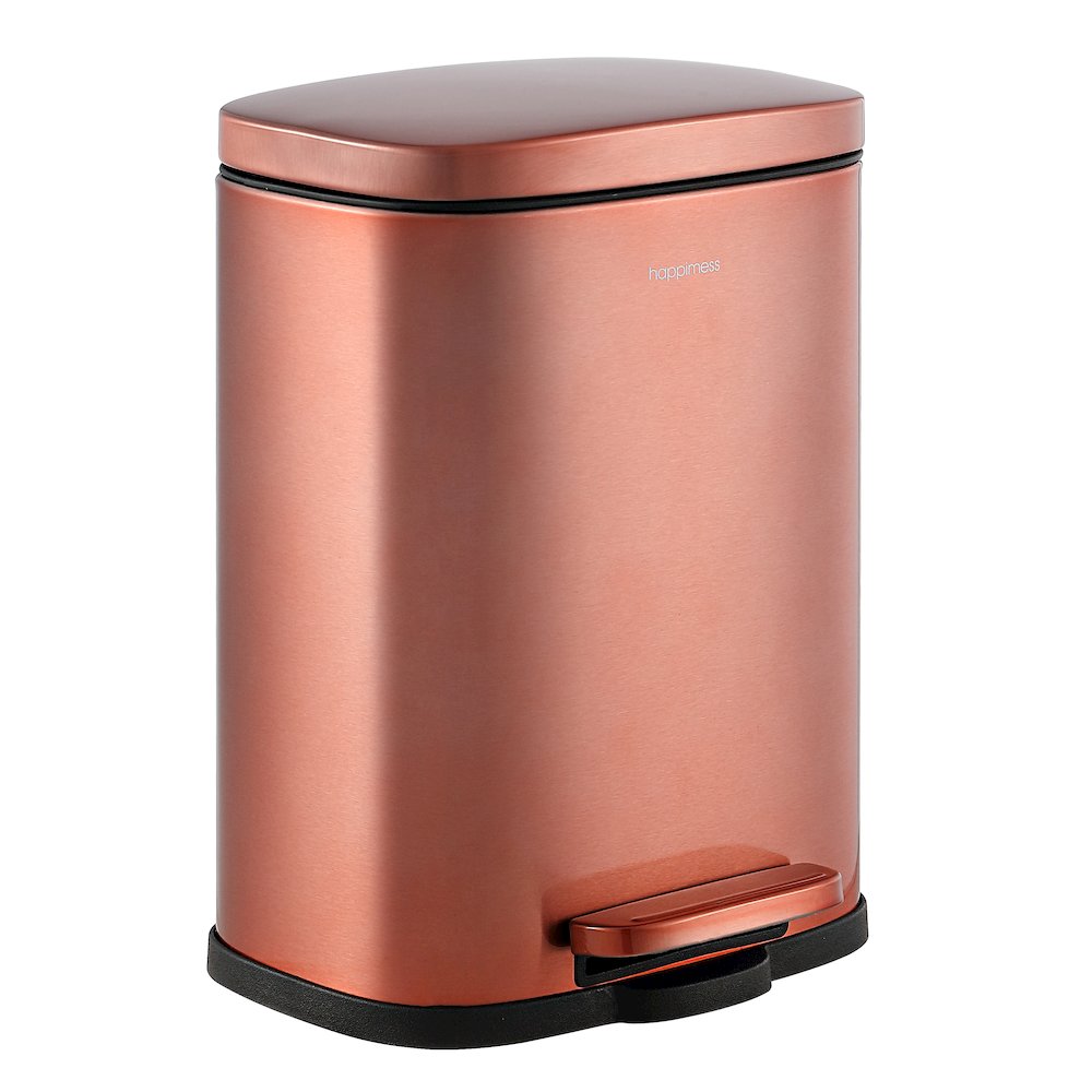 Connor Rectangular Trash Can With Soft-Close Lid And Mini Trash Can. Picture 5