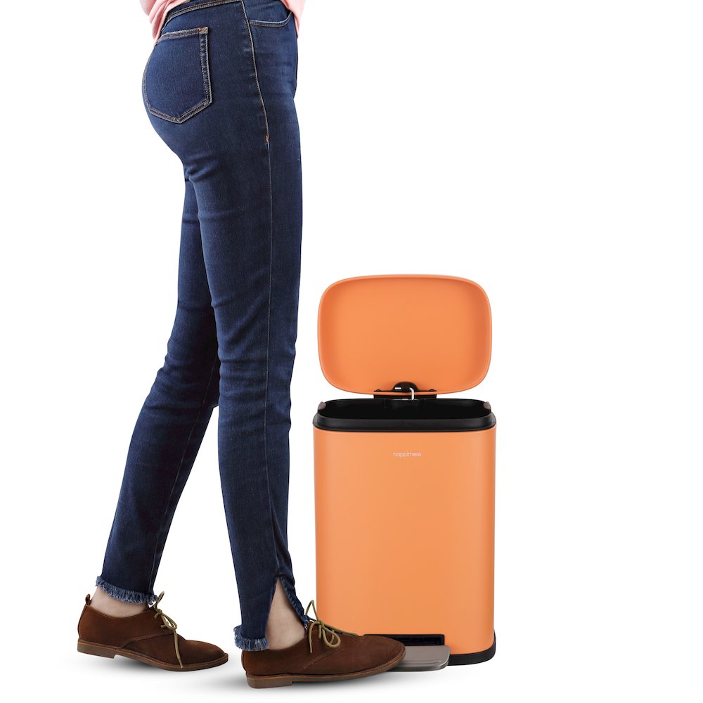 Connor Rectangular Trash Can with Soft-Close Lid and FREE Mini Trash Can. Picture 4