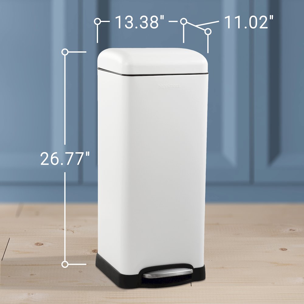 Betty Retro Step-Open Trash Can With Liners. Picture 12