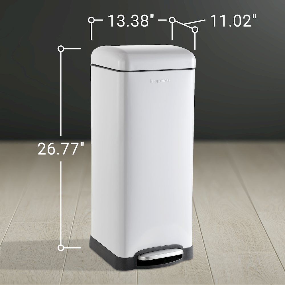 Betty Retro Step-Open Trash Can With Liners. Picture 12