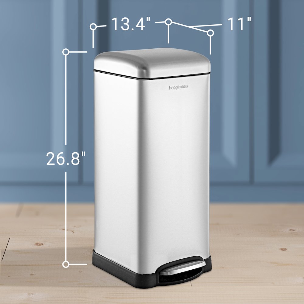Betty Retro Step-Open Trash Can With Liners. Picture 10