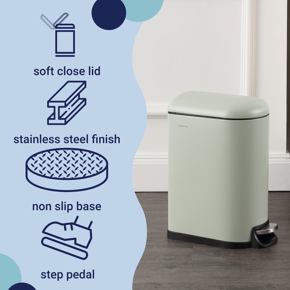Roland Mini Step-Open Trash Can. Picture 2