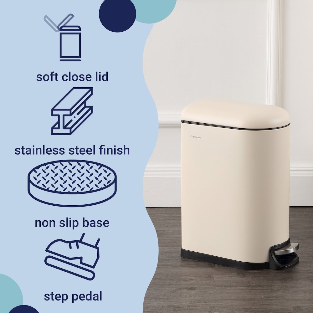 Roland Mini Step-Open Trash Can. Picture 2