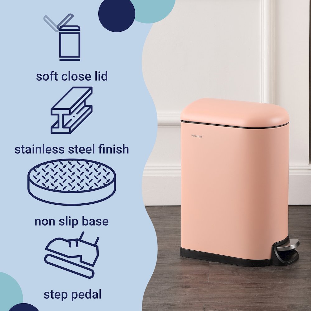 Roland Mini Step-Open Trash Can. Picture 2