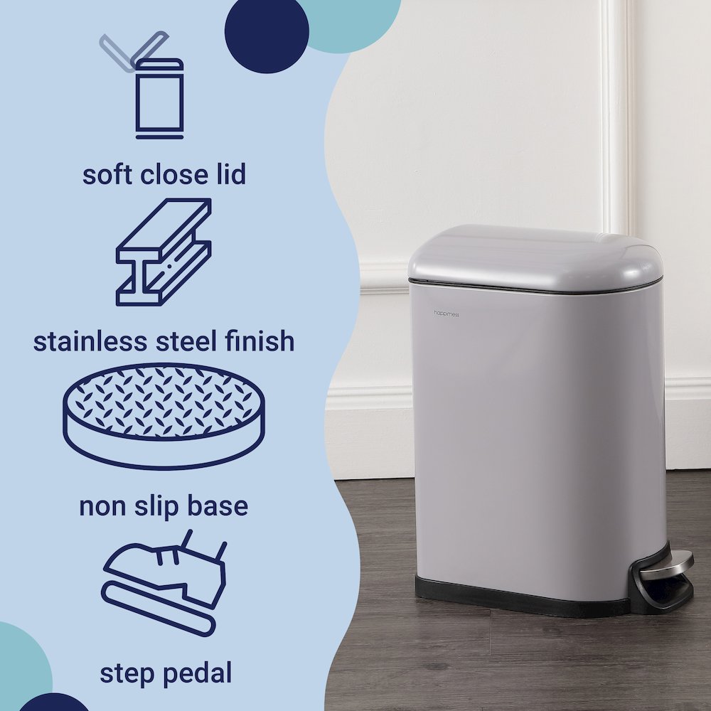 Roland Mini Step-Open Trash Can. Picture 2