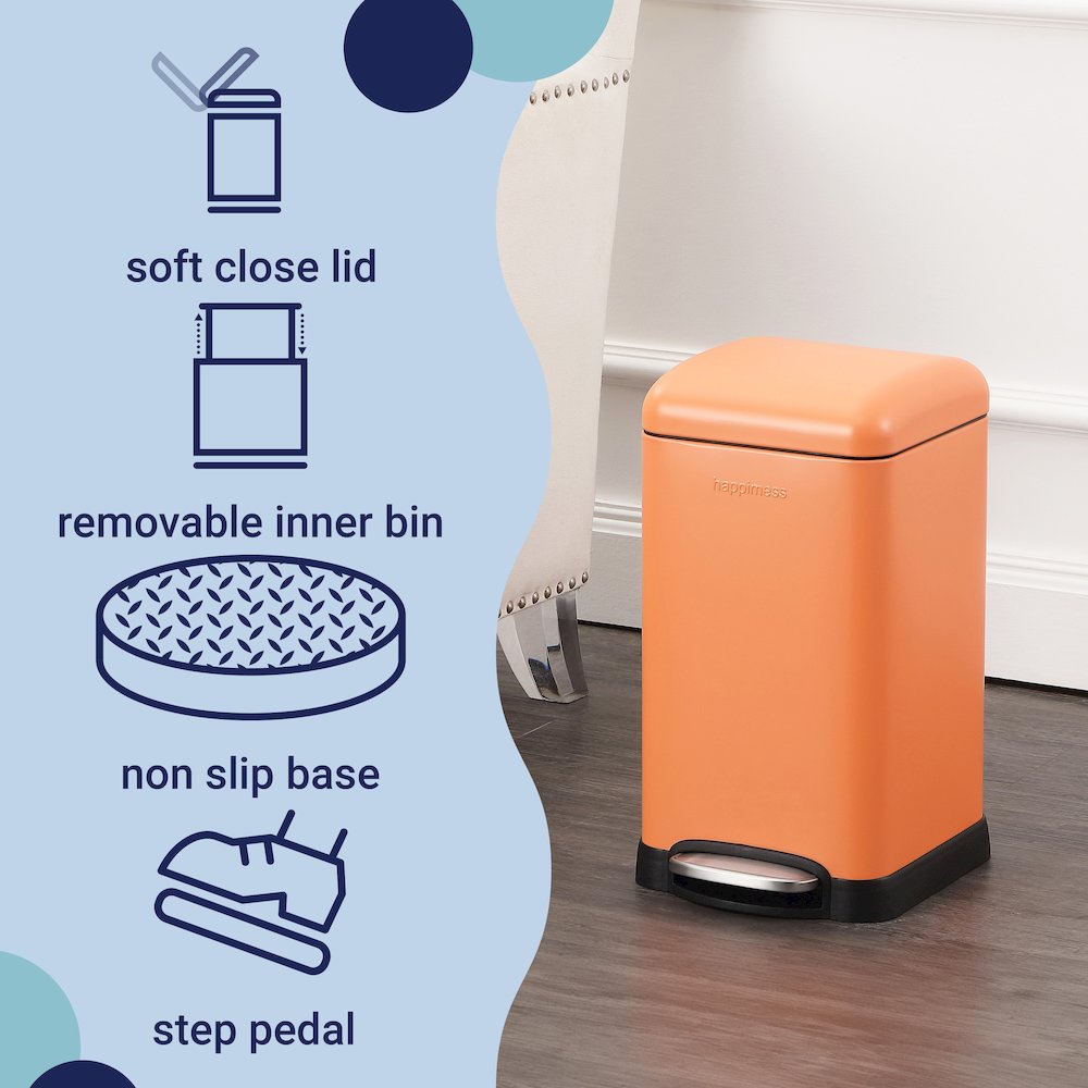 Betty Retro Mini Step-Open Trash Can. Picture 2