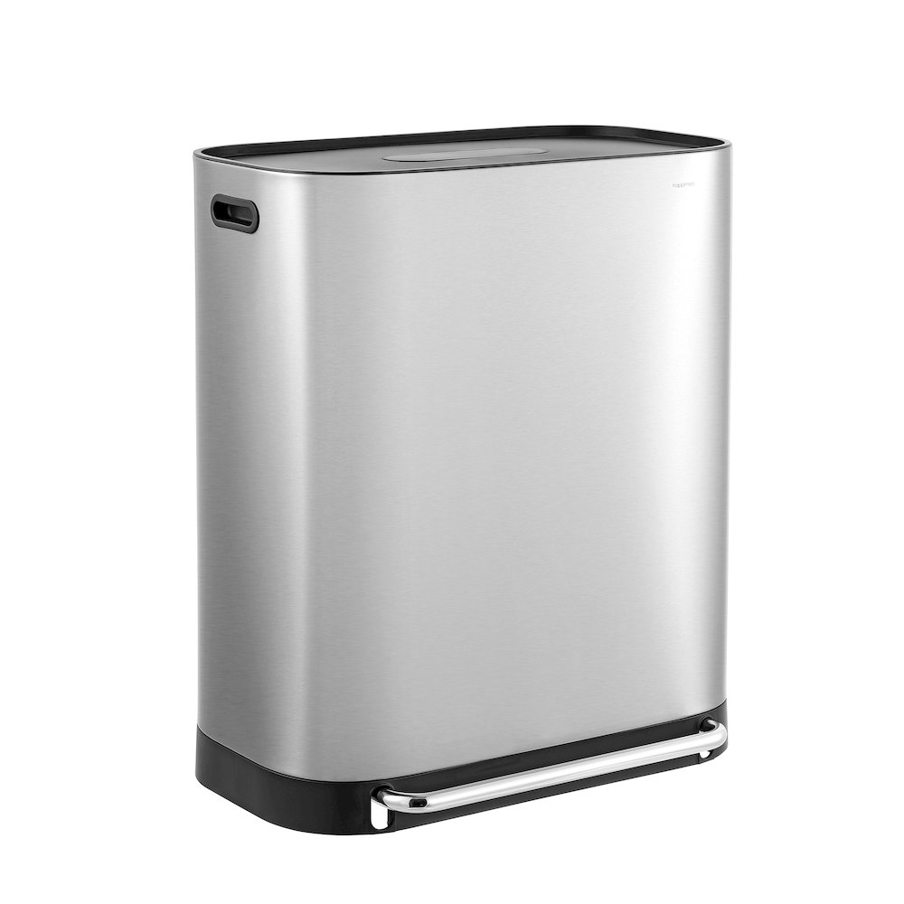 Beni Kitchen Trash/Recycling Double-Bucket Step-Open Trash Can With Liners. Picture 14