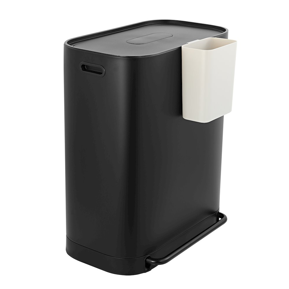 Beni Kitchen Trash/Recycling Double-Bucket Step-Open Trash Can (Liners NOT included). Picture 3