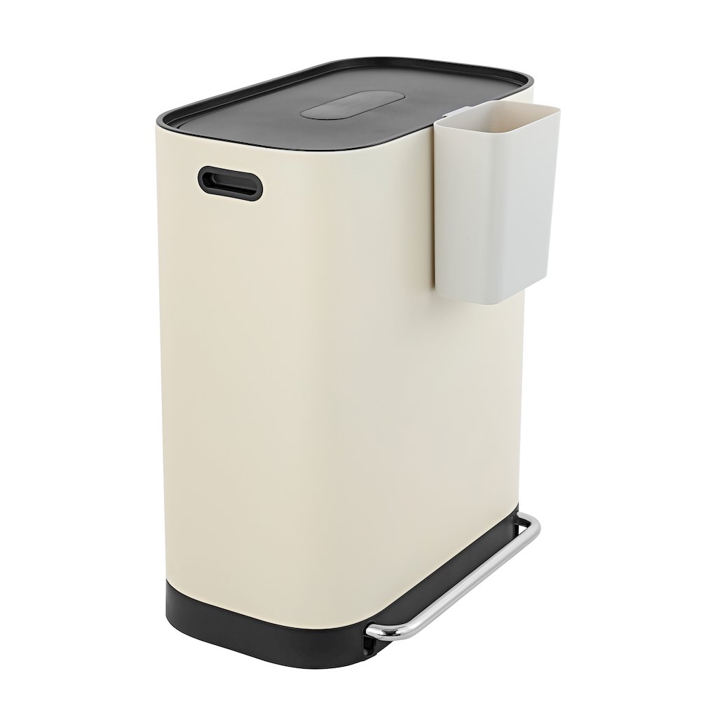 Beni Kitchen Trash/Recycling Double-Bucket Step-Open Trash Can With Liners. Picture 3
