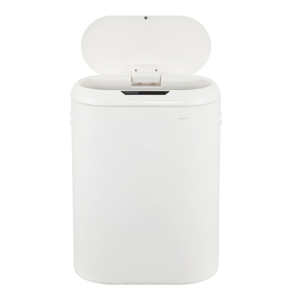 Robo Kitchen Slim Oval Motion Sensor Touchless Trash Can With Touch Mode. Picture 1