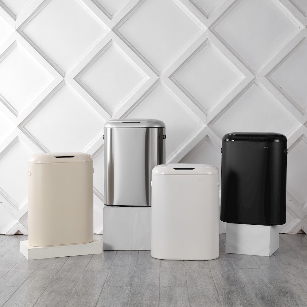 Robo Kitchen Slim Oval Motion Sensor Touchless Trash Can With Touch Mode. Picture 5