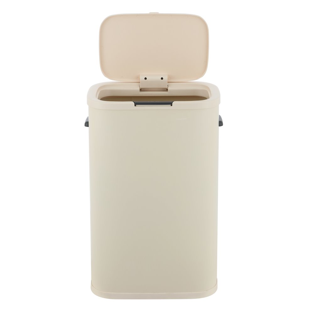 Tammi Kitchen Slim Metal Push Button Trash Can. Picture 1