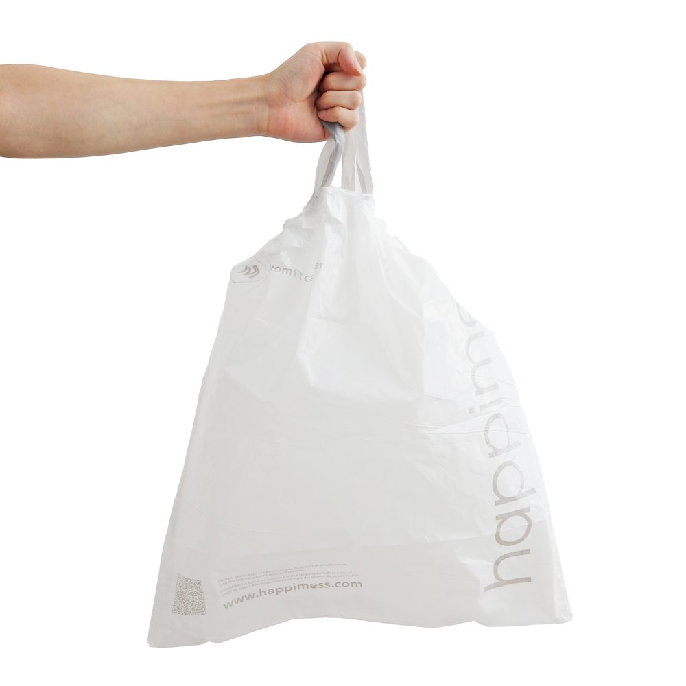 4 Gallon Drawstring Unscented Trash Can Liner, White (200-Count). Picture 4