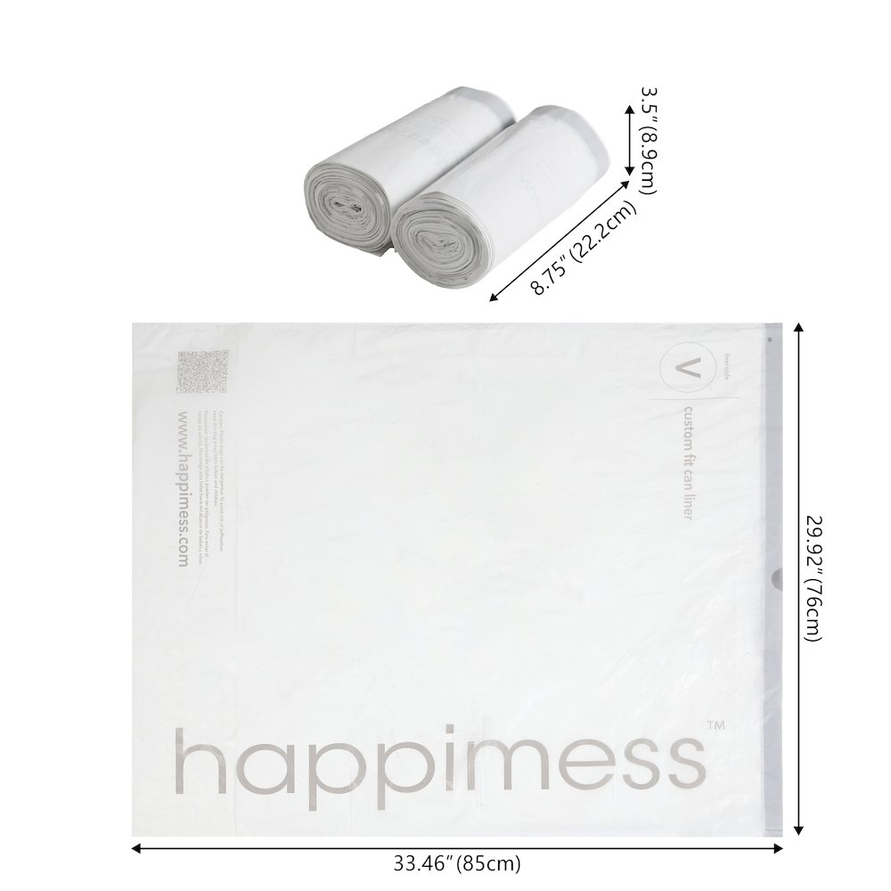 30 Gallon Drawstring Unscented Trash Can Liner, White (100-Count). Picture 1