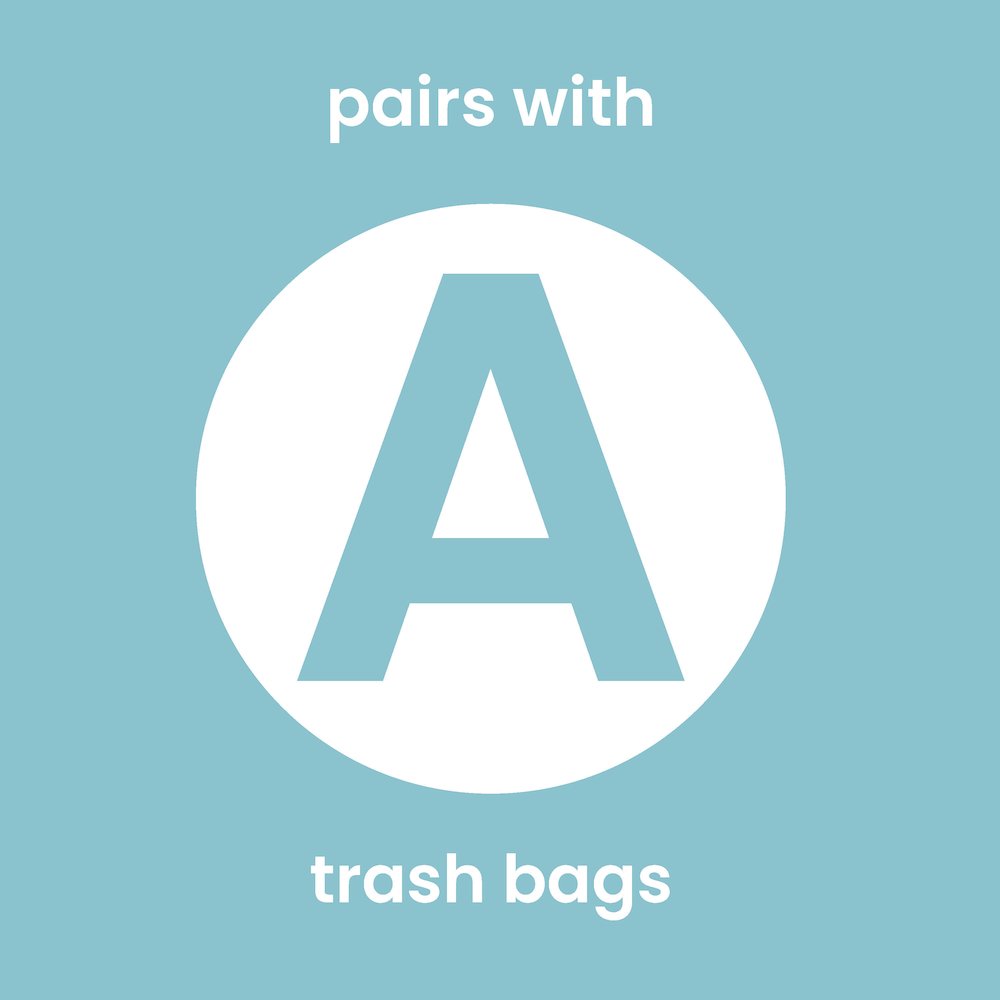 happimess Lavender Scented Drawstring Trash Can Liner. Picture 5