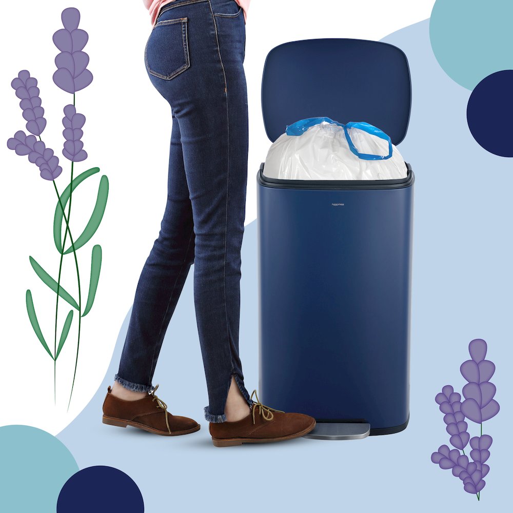 happimess Lavender Scented Drawstring Trash Can Liner. Picture 3