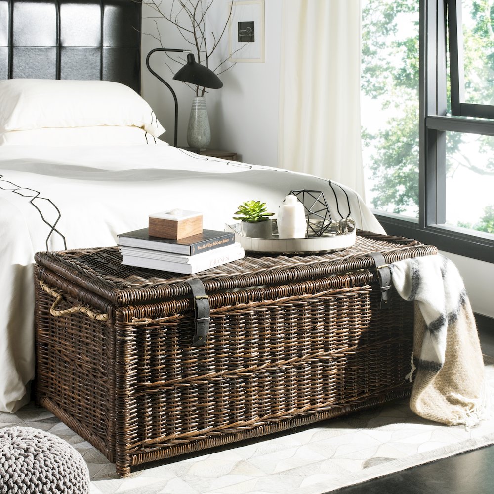 Caden Wicker Storage Trunk. Picture 1