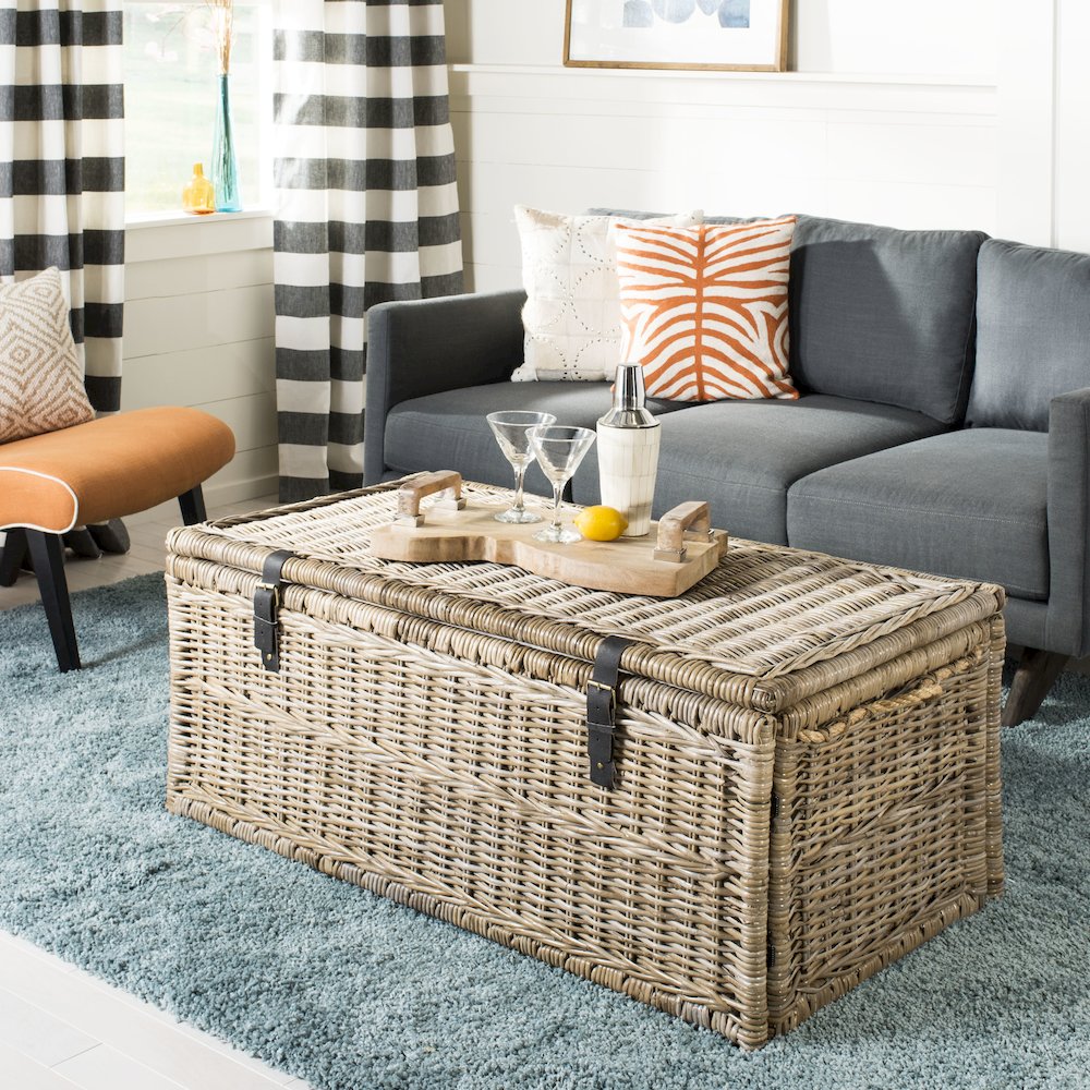 Caden Wicker Storage Trunk. Picture 2