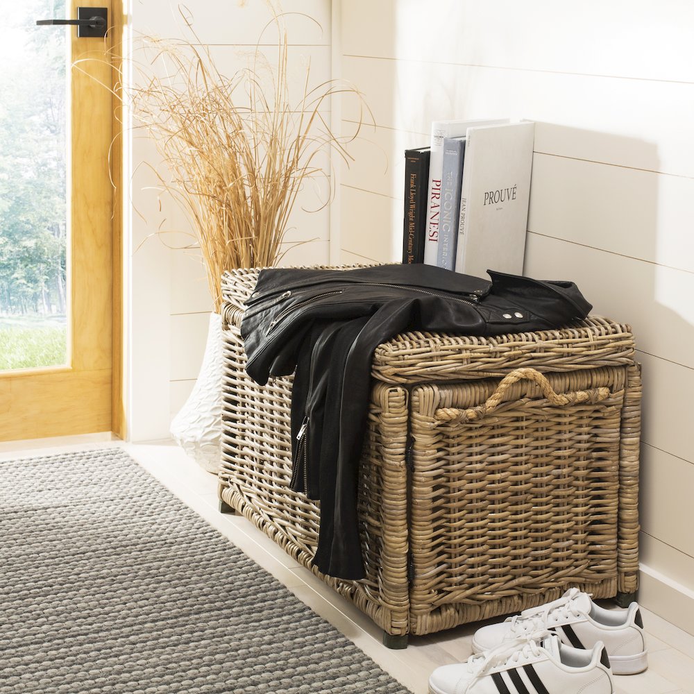 Jacob Wicker Storage Trunk. Picture 1