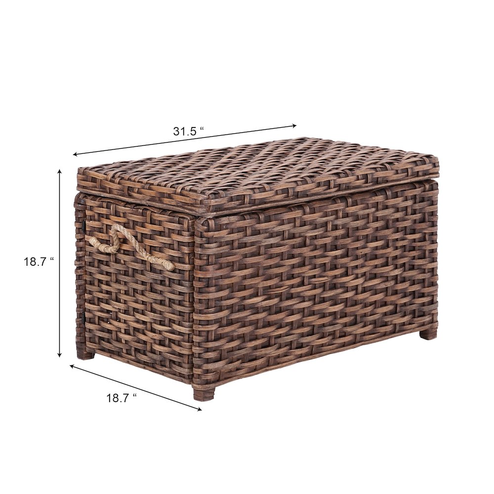 Jacob Wicker Storage Trunk. Picture 2