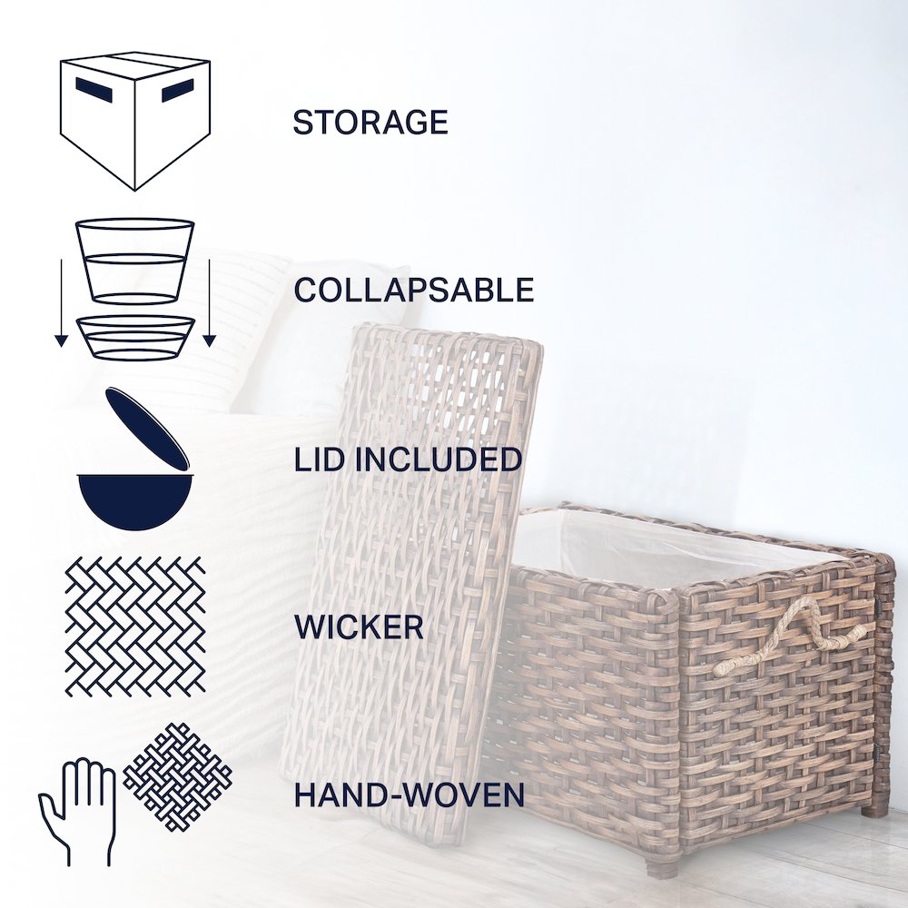 Jacob Wicker Storage Trunk. Picture 3