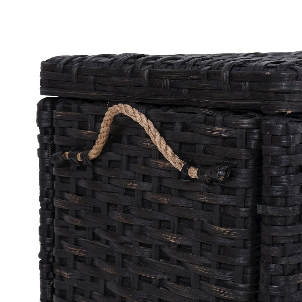 Jacob Handwoven Wicker Storage Trunk. Picture 1