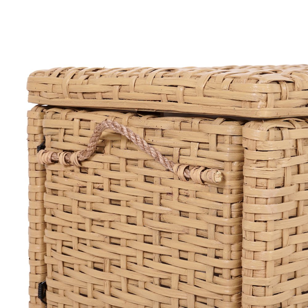 Jacob Handwoven Wicker Storage Trunk. Picture 1