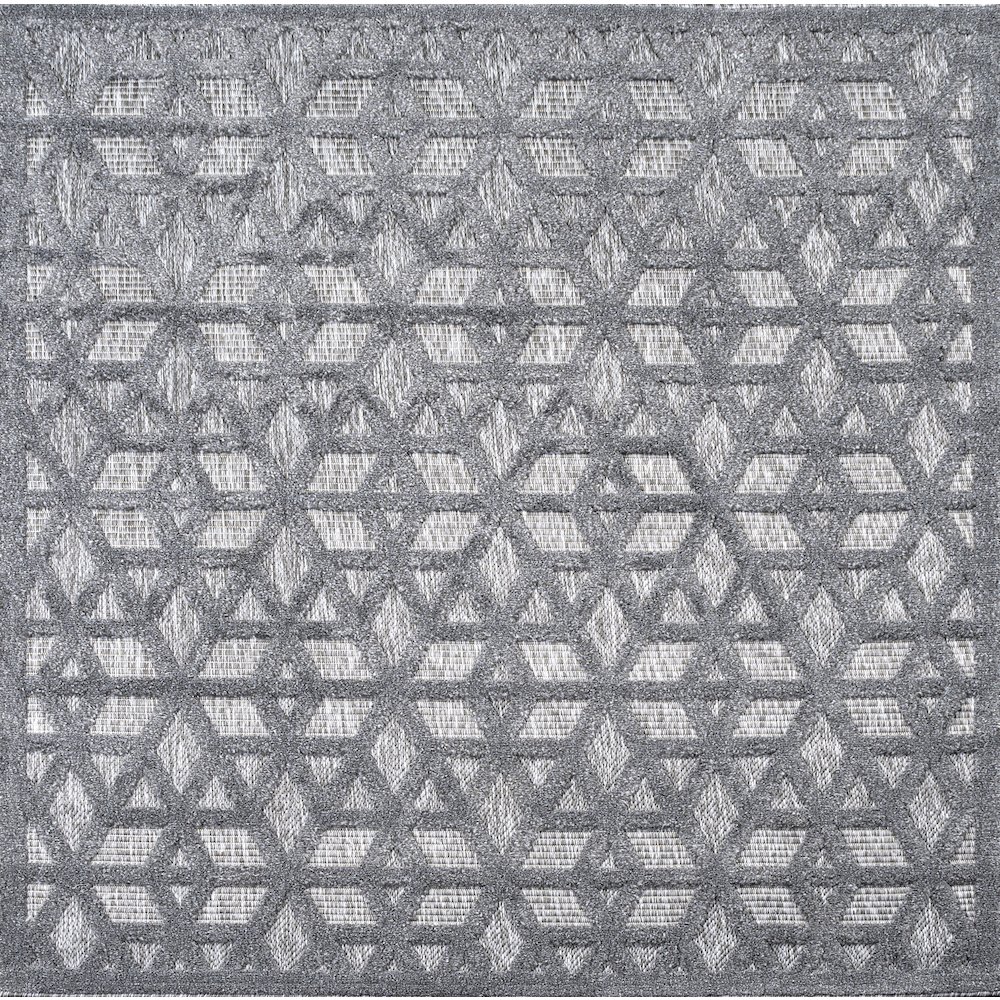 Talaia Neutral Geometric Indoor/Outdoor Area Rug. Picture 1