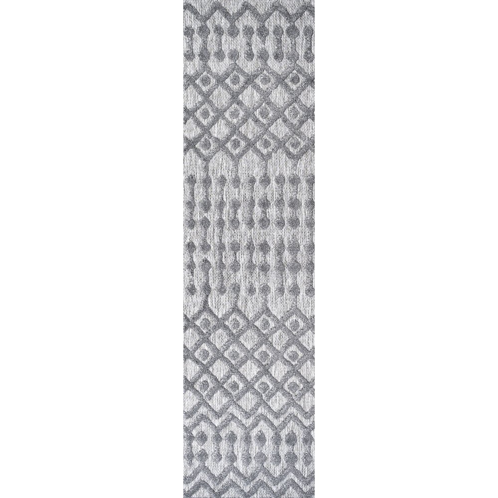 Peralta Moroccan Diamond Indoor/Outdoor Area Rug. Picture 1