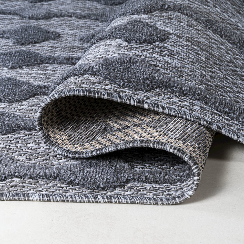 Peralta Moroccan Diamond Indoor/Outdoor Area Rug. Picture 8