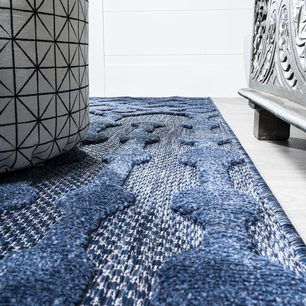 Peralta Moroccan Diamond Indoor/Outdoor Area Rug. Picture 7