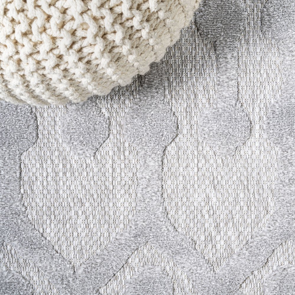 Peralta Moroccan Diamond Indoor/Outdoor Area Rug. Picture 4