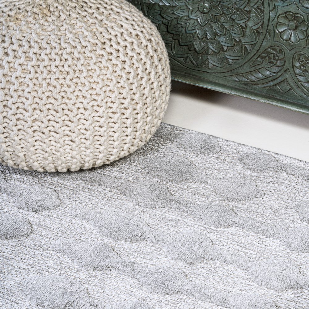 Peralta Moroccan Diamond Indoor/Outdoor Area Rug. Picture 5