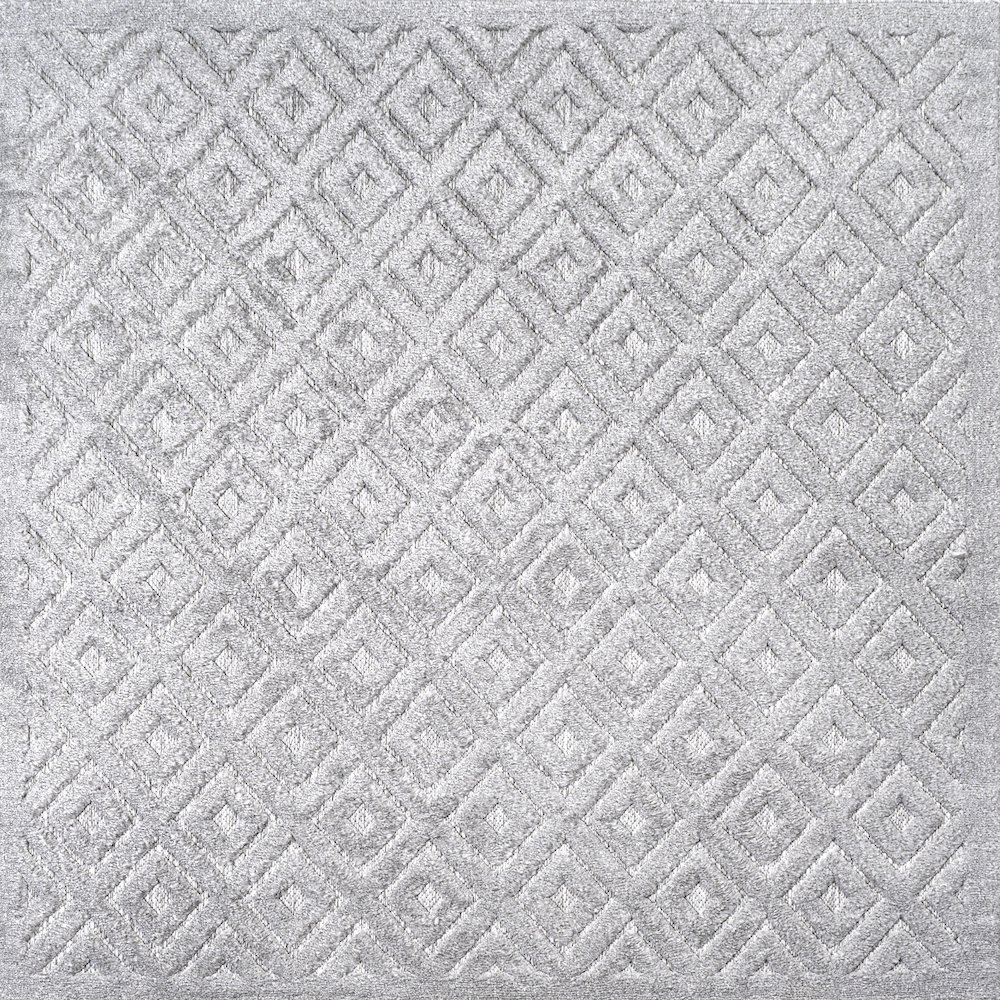 Portmany Neutral Diamond Trellis Indoor/Outdoor Area Rug. Picture 1