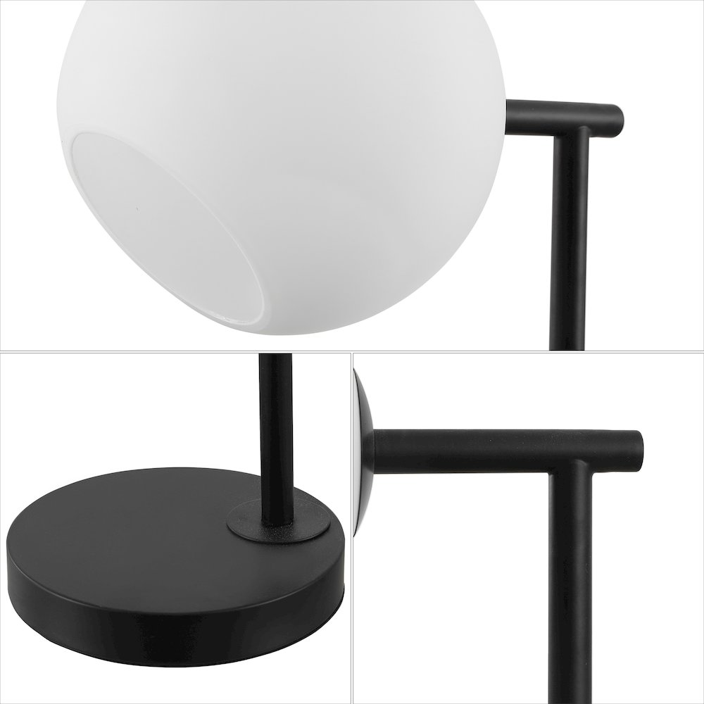 Charles Contemporary Modern Metal/Marble LED Table Lamp. Picture 3