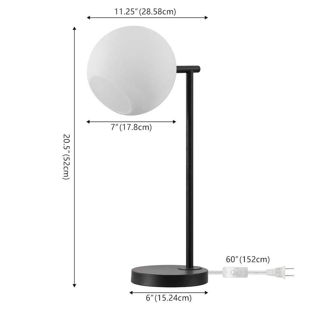 Charles Contemporary Modern Metal/Marble LED Table Lamp. Picture 2