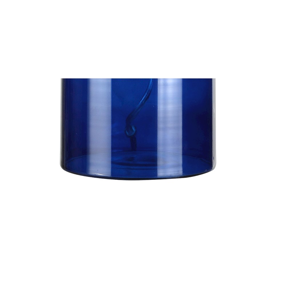 Azure Glass Bottle Led Table Lamp. Picture 4